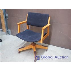 Vintage Wooden Office Chair