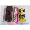 Image 6 : Battery Operated Toy Car, Metal Tonka Loader and (2) Model Cars