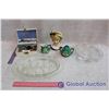 Image 1 : Misc Decor (Sugar and Cream Cup, Glass Trays, Jewellery)