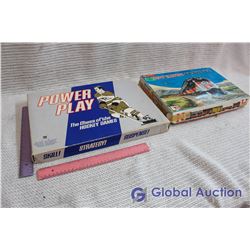 Vintage New Haven Train Set and Power Play Hockey Board Game