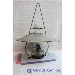 Hanging Coal Oil Lamp W/ Weather Cover