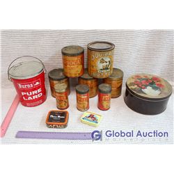 Lot of Vintage Kitchen Tins