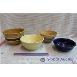 Lot of Stoneware Bowls (4)