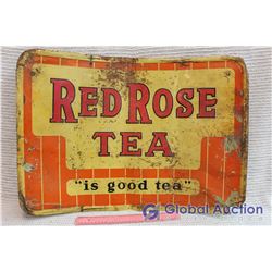Red Rose Tea Metal Sign 19"x25"