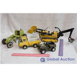 Lot of Toy Tonka Trucks and Machinery (4)