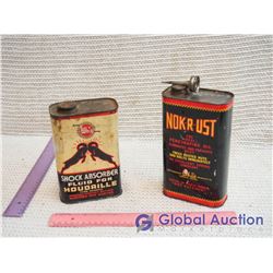 Pair Of Tins (Whiz Shock Absorber Tin And Wok-R-Ust)