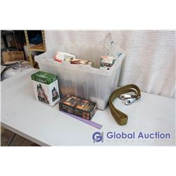 Plastic Tub Full Of Misc.