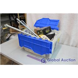 Plastic Tub Full Of Misc.