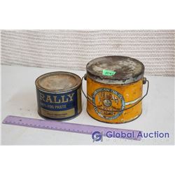 Rally Anti Fog Past Tin And Vulcan Axle Grease Tin