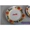 Image 3 : Set of 4 Coca-Cola china Ware, Days of Ole', Plates, side plates, bowls By Gibson