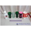 Image 1 : Lot of Assorted Coca-Cola Items (Plastic Glasses (3), Coca-Cola Bear & Two Plastic Coca-Cola Mugs)