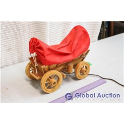 Working Wooden Horse Wagon Lamp