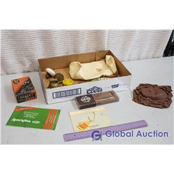 Lot of Misc Vintage Items (Shavex Hair Remover, Sportsman Bolt Action Rifle Manual, Axe Pen)