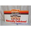 Image 3 : Plastic Schoep's Ice Cream Sign (Double Sided) 27"Wx15"H