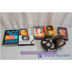 Lot of Jim Morrison Memorabilia with Bonus Head Phones