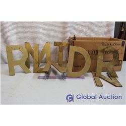 Box Full Of Metal Sign Letters
