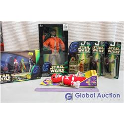 Lot Of NIB Star Wars Toys, Original Series W/ Power Rangers Doll (6 Pieces)