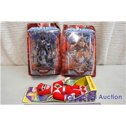 Masters Of The Universe NIB Toys (Samurai He-Man And Skeletor) W/ Power Rangers Doll