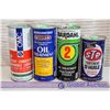 Image 1 : Lot Of 20oz Tins (Castrol OMC, Wynn's Bardahl 2 , STP)