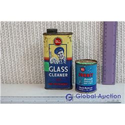 (2) Whiz Tins (Glass Cleaner and Anti Frost)