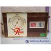 Image 2 : Rainier Beer Light Up Barometer Calendar Sign