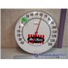 Image 1 : 12" Round Mor-Man's Advertising Thermometer