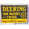 Image 1 : Cardboard Deering Farm Machines and Twine Sign
