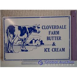 Cloverdale Farms Butter and Co Cream Sign