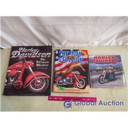 (3) Harley Davidson Hardcover Books