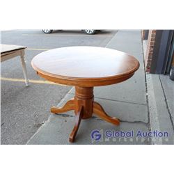 Round Wooden Dining Table 42"