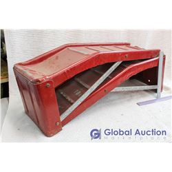 Metal Red Car Ramps