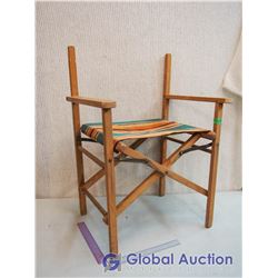 Vintage Folding Wooden Chair