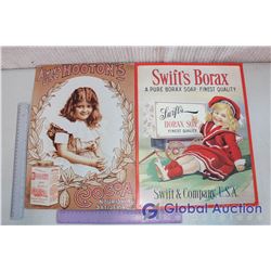 (2) Reproduction Tin Advertising Signs