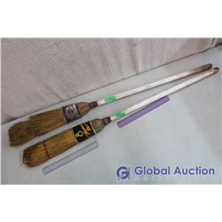 Vintage Straw Curling Brooms