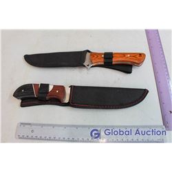 (2) Hunting Knives with Sheaths