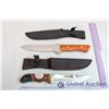 Image 2 : (2) Hunting Knives with Sheaths