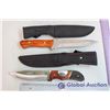 Image 3 : (2) Hunting Knives with Sheaths