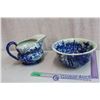 Image 1 : Victoria Ware Ironstone Blue Bowel & Pitcher