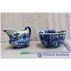 Image 3 : Victoria Ware Ironstone Blue Bowel & Pitcher