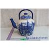Image 3 : Victoria Ware Ironstone Blue Kettle