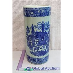 Victoria Ware Ironstone Blue Umbrella Stand