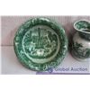 Image 2 : Victoria Ware Ironstone Green Pitcher & Basin