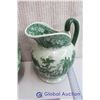 Image 3 : Victoria Ware Ironstone Green Pitcher & Basin