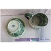 Image 5 : Victoria Ware Ironstone Green Pitcher & Basin