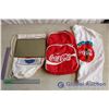 Image 2 : Coca Cola Backpack, Golf Towel, Reproduction Tin Sign & Diet Pepsi Bag
