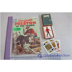 Sargent Preston of The Yukon Comic W/ RCMP Playing Cards