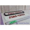 Image 3 : (2) Original Fire Chief Ad Glass Signs