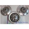 Image 1 : Lot of 3 Thunderbird Hub Caps