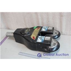Dual Head Parking Meter with Plastic Coin Mech