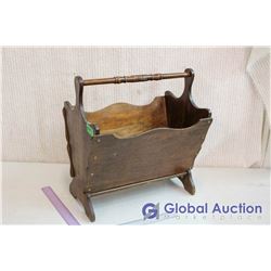Wooden Magazine Rack